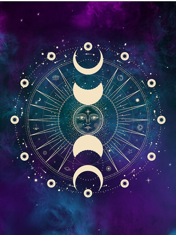Sun, Moon Phases & Planets Design by MamaSweetea