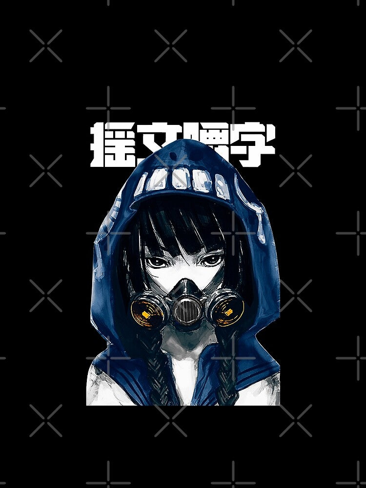 Gas Mask Vaporwave Cyberpunk Japanese Style by OWLvision33
