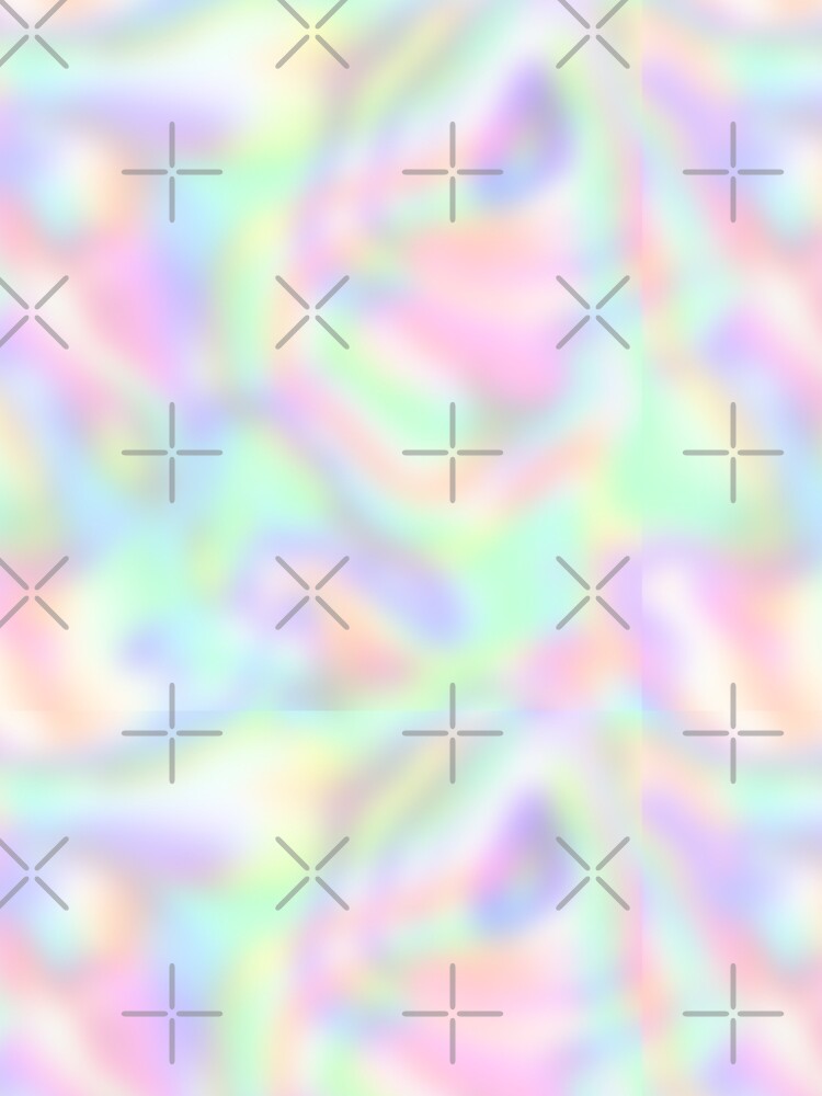 Pastel Holographic rainbow gradient aesthetic by FreshPrintini