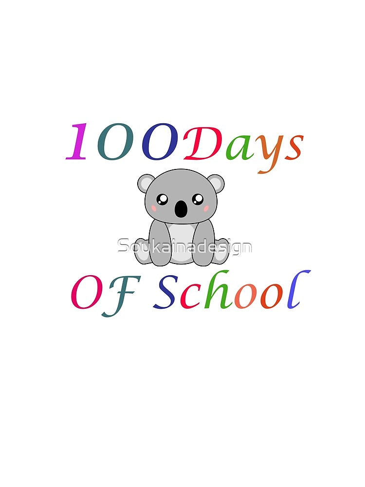 100 Days Of School , Koala Lover Gift For Teacher Students by Soukainadesign