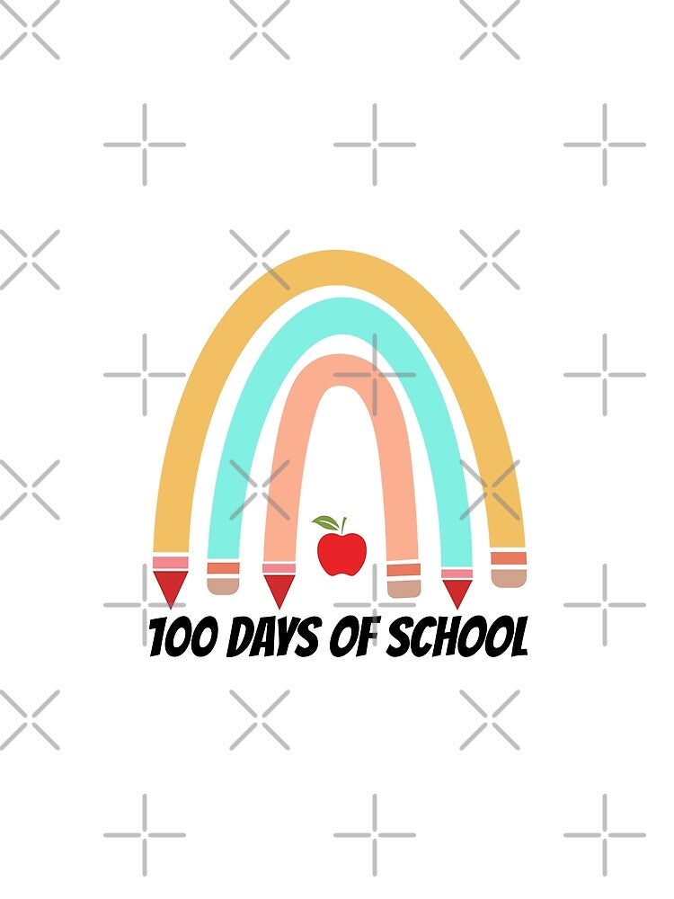 100 days of school pencils rainbow by Smix Pixels
