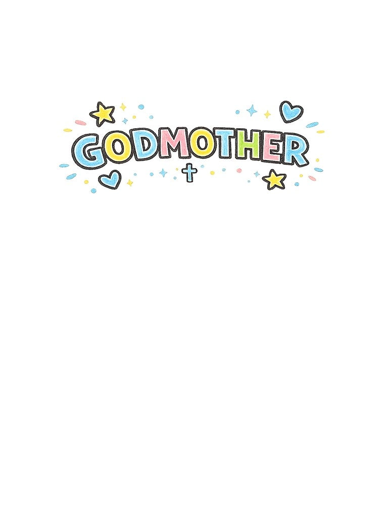 Godmother - Childlike Crayon Lettering Art by LEFTERIS-DESIGN