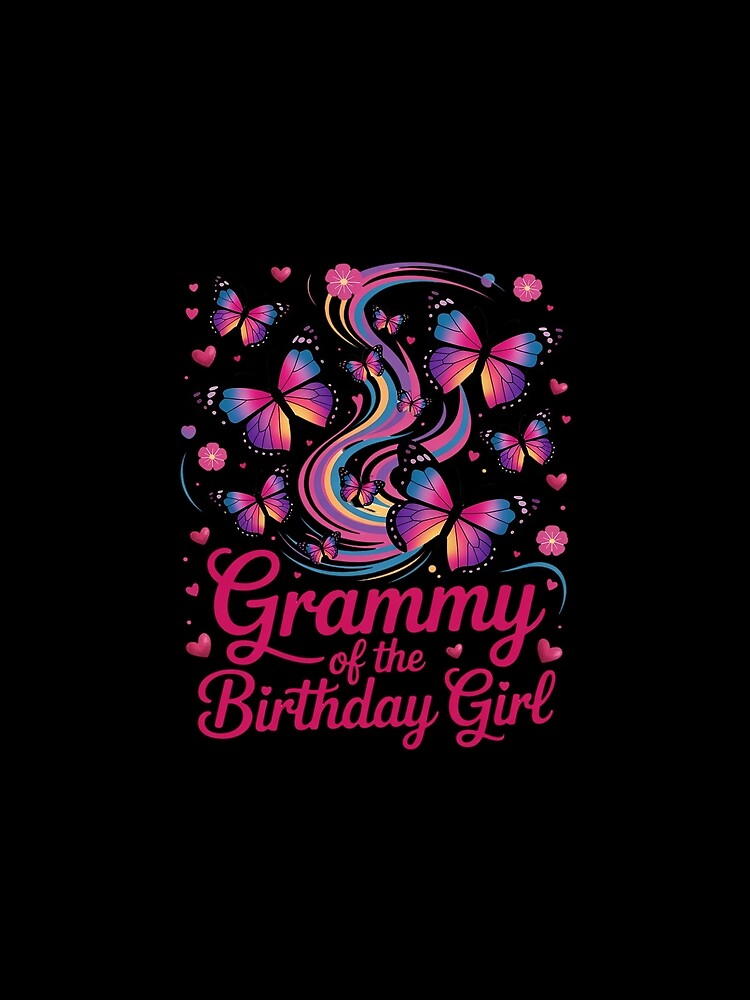 Grammy of The Birthday Girl Butterfly Party Family Matching by GasVille