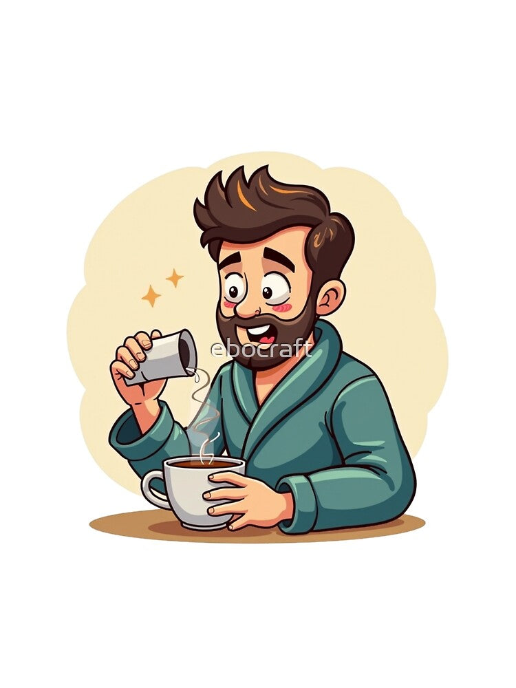 Coffee Belly Mug Sleepy Dad with Coffee Progress Bar – Silent. Dad Mode by ebocraft