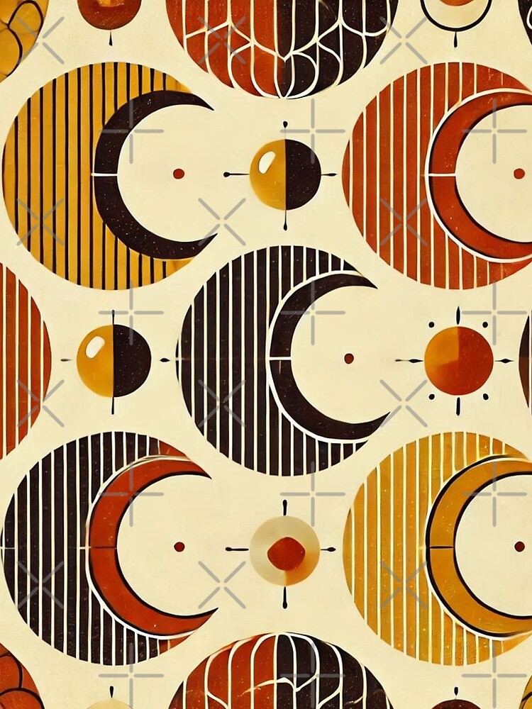Geometric Moon Phases Pattern by Rui Fernandes