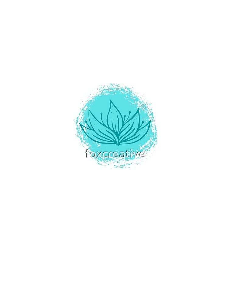 Turquoise Lotus by foxcreative
