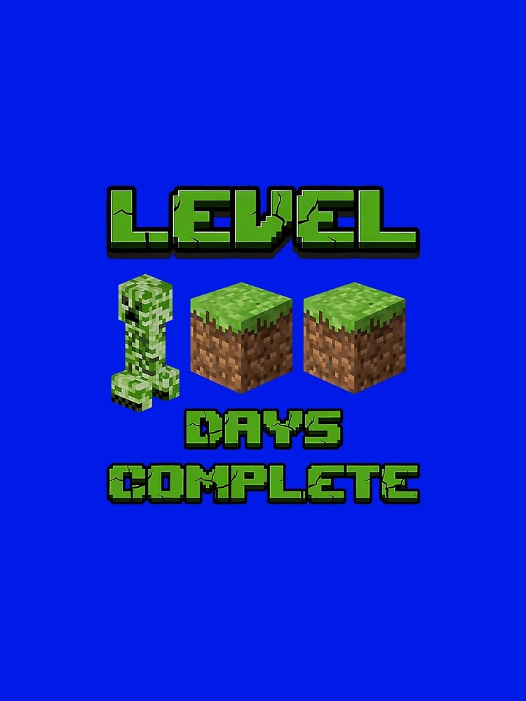 Level 100 Days Complete Gaming Pixel 100th Days of School by KevinorNorris
