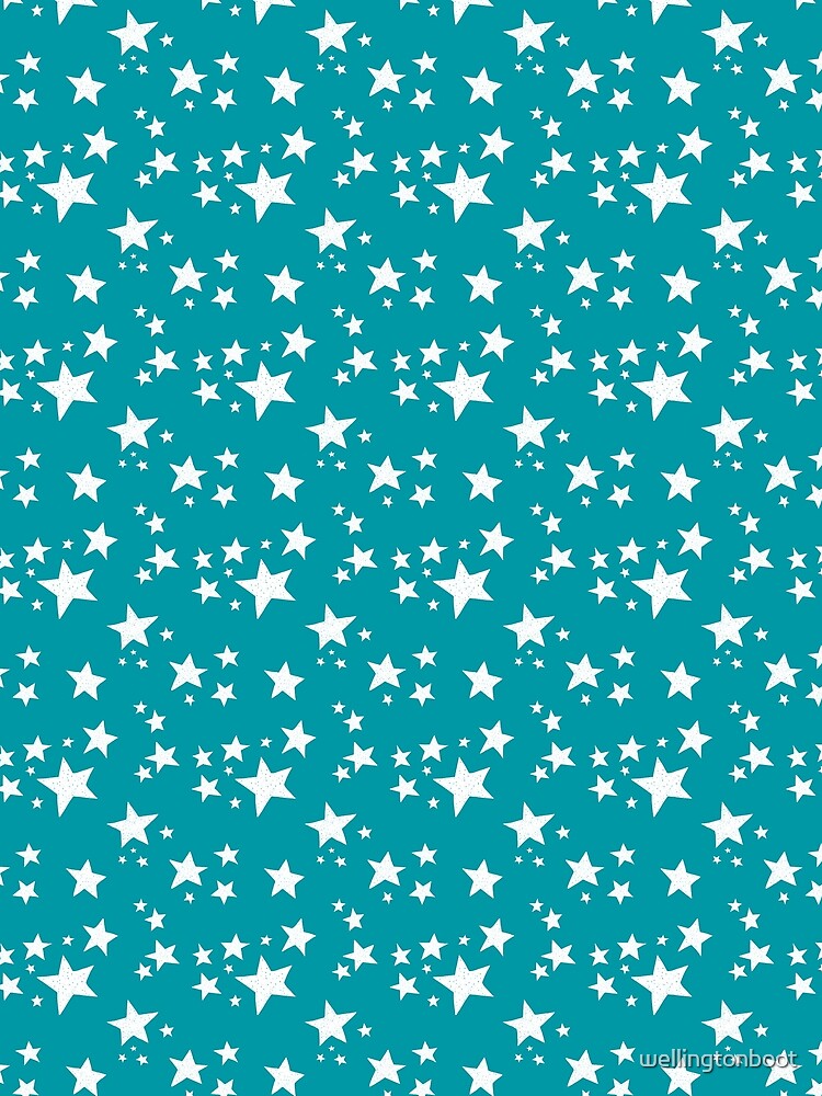 Doodle Star Scatter // Teal by The Wellington Boot