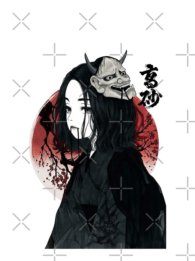 Japanese Cute Geisha Samurai Rising Sun by OWLvision33