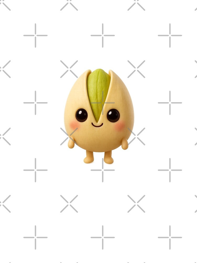 Cute Pistachio Character | Kawaii Adorable Fun Nut Food Art by Moons Studio