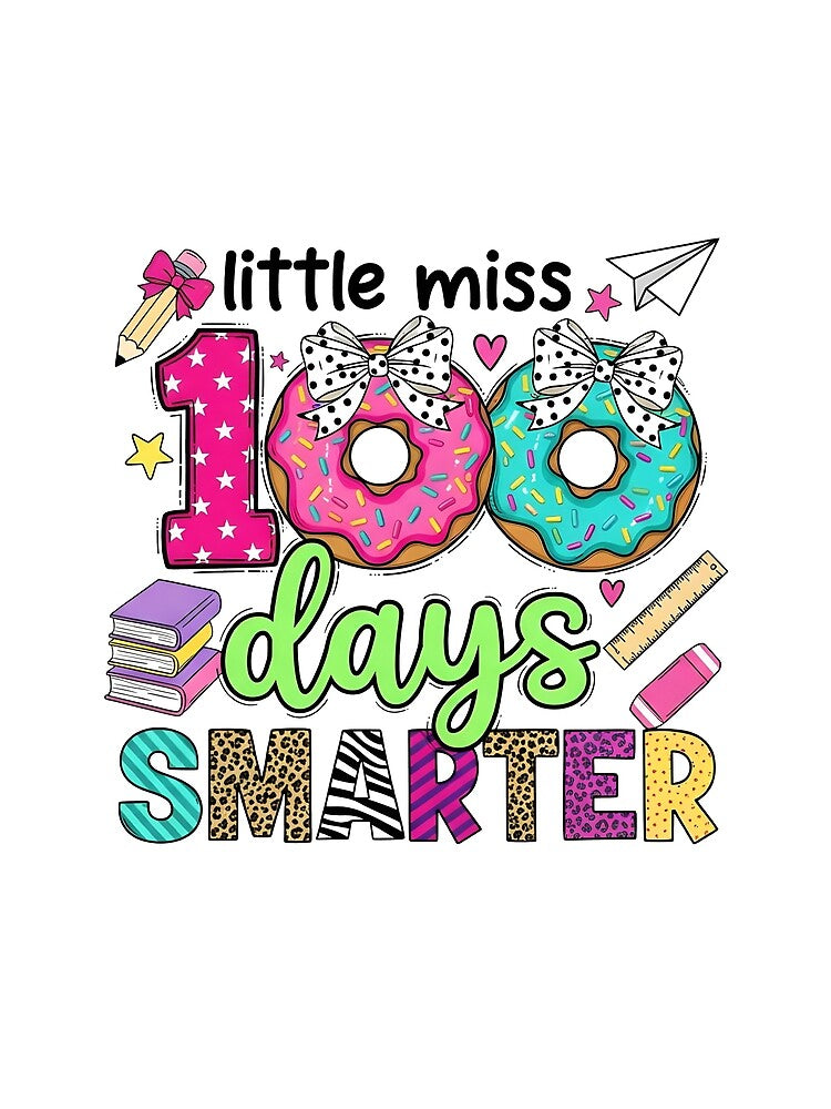Little Miss 100 Days Smarter Girls School by KroghDs