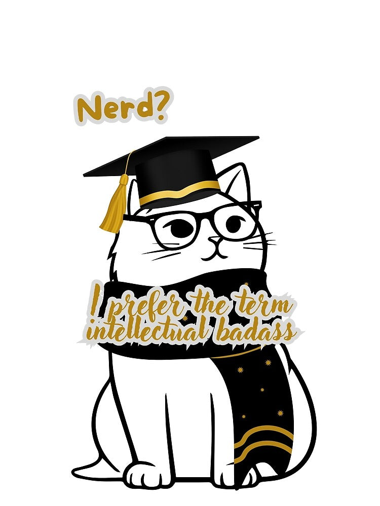 Cute Nerdy Cat by Vinaelly