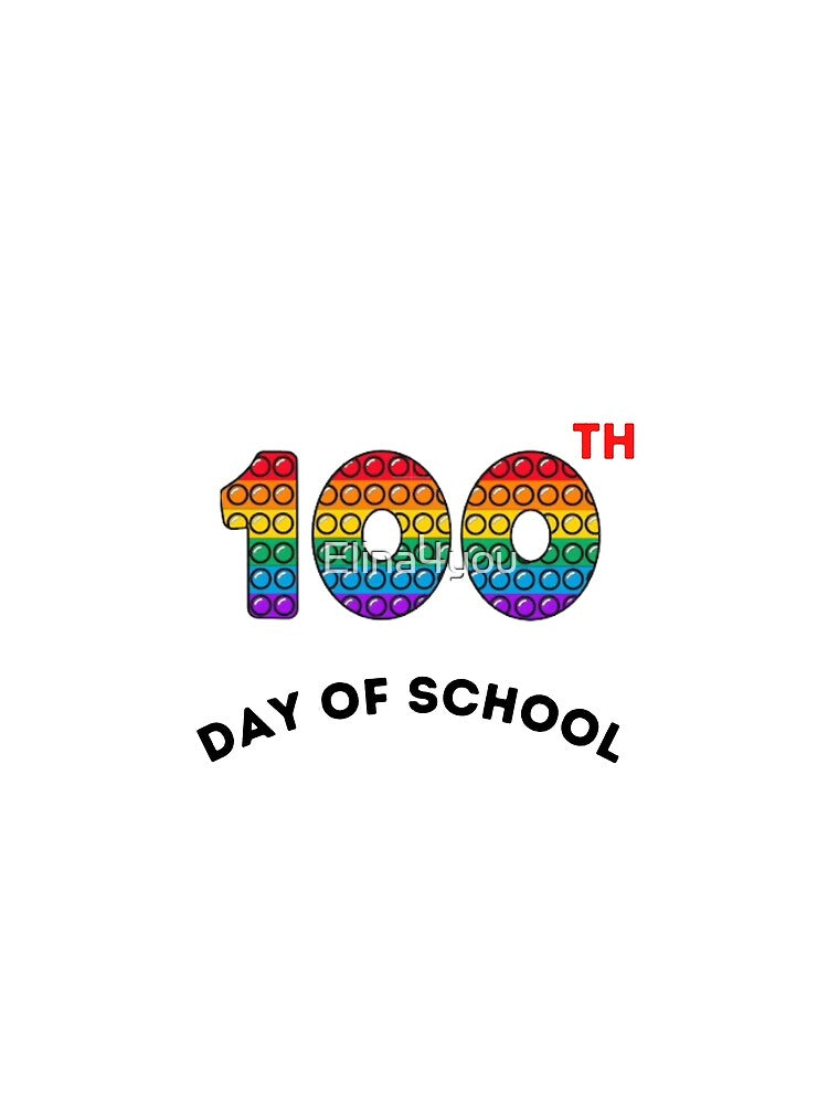 Happy 100 Days Of School essentialT-Shirt by Elina4you