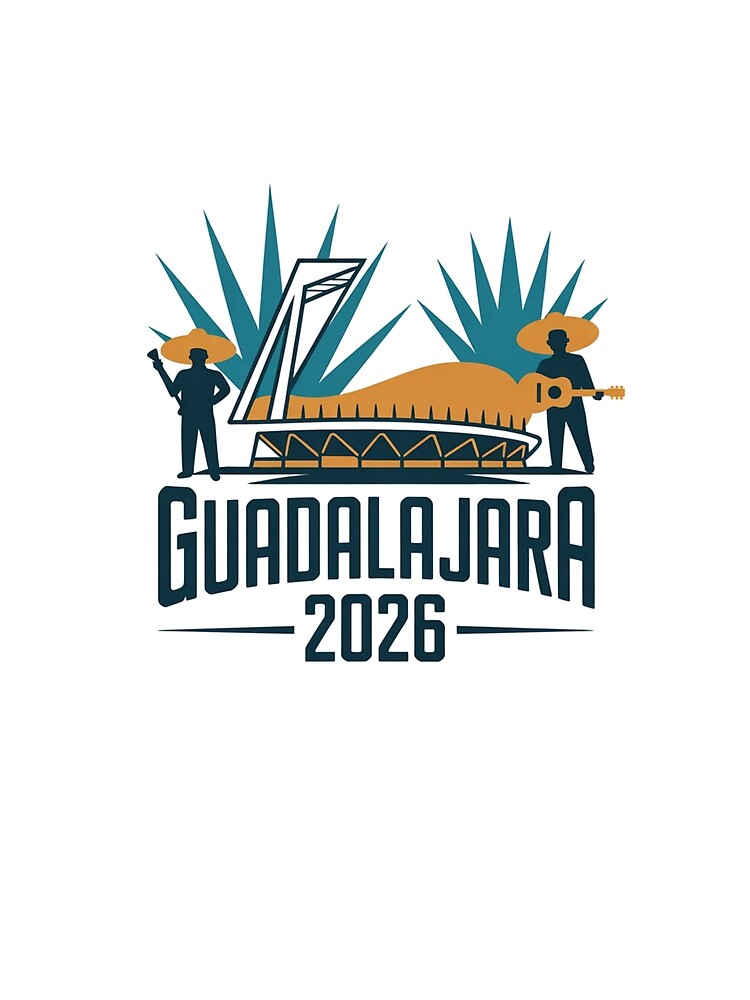 Guadalajara 2026  Mexico Football Soccer Souvenir T-Shirt V16 by DarylWelsh2024