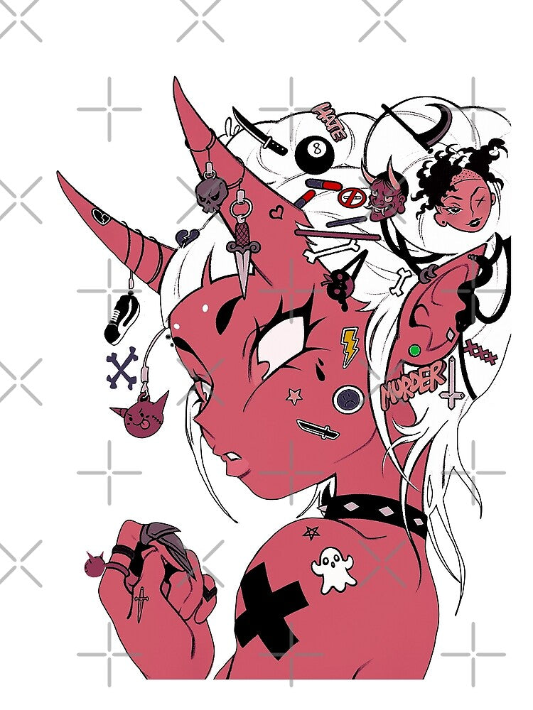 Vaporwave Evil Girl Streetwear Style by OWLvision33
