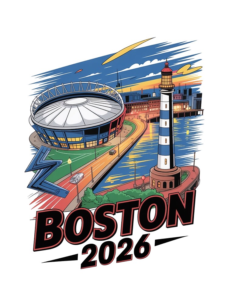 Boston 2026 New England Soccer Souvenir T-Shirt V17 by DarylWelsh2024
