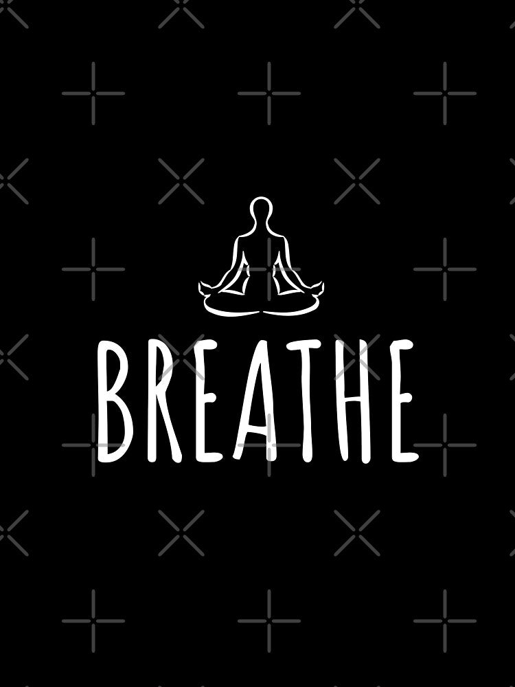 Breathe - Yoga Lotus Position by bonmotto