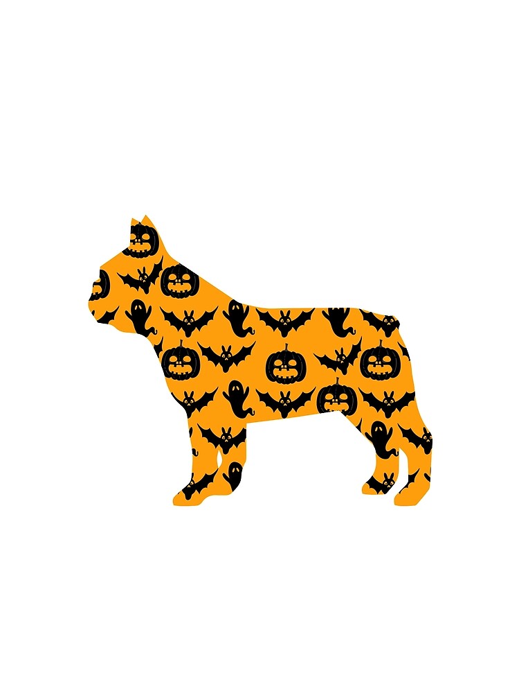 french bulldog dog halloween pattern gift by alaechamlal