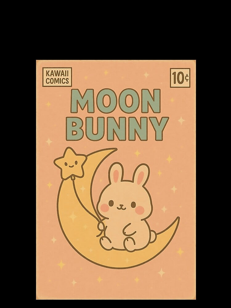 Pastel Kawaii: Moon Bunny by bapupa