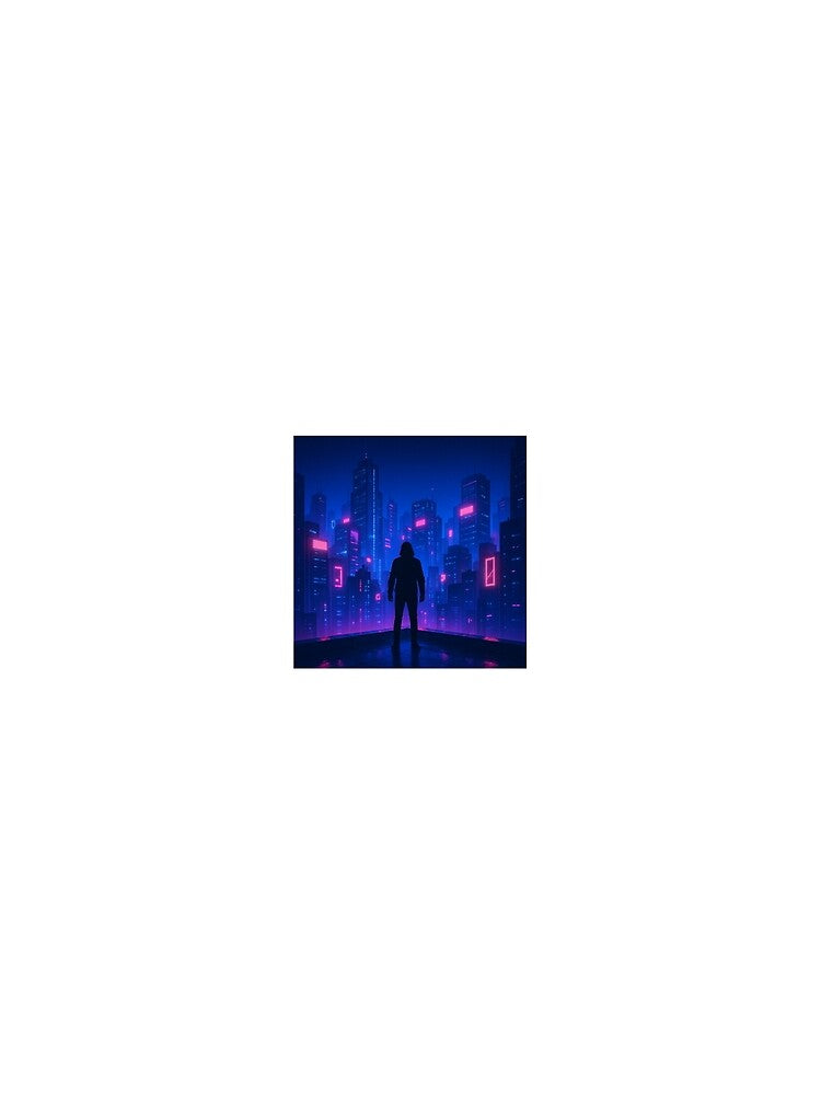 Neon Skyline Watcher by ZoviraDesigns