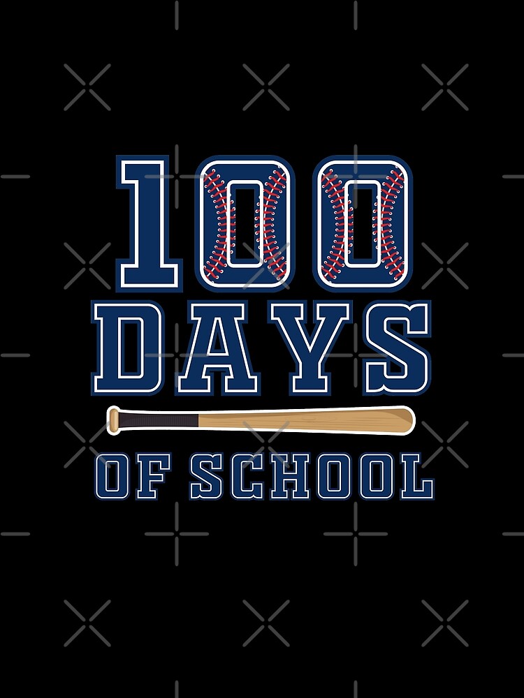 Baseball 100 Days of School Happy 100th Day Teacher Kids T-Shirt by stanton88