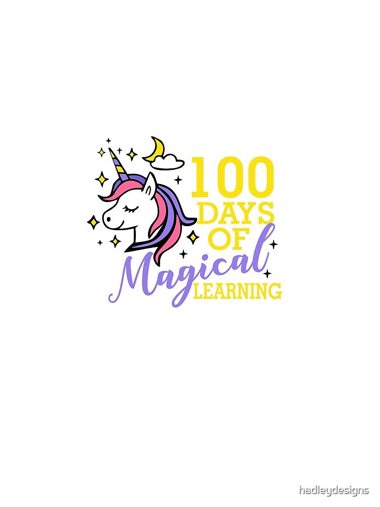 100 Days of Magical Learning Elementary Student 3 Copy Copy by hadleydesigns
