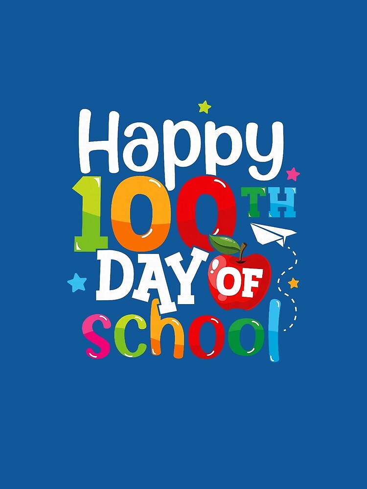 100 Days of School Teachers Kids Girls Boys Happy 100th Day by KevinorNorris