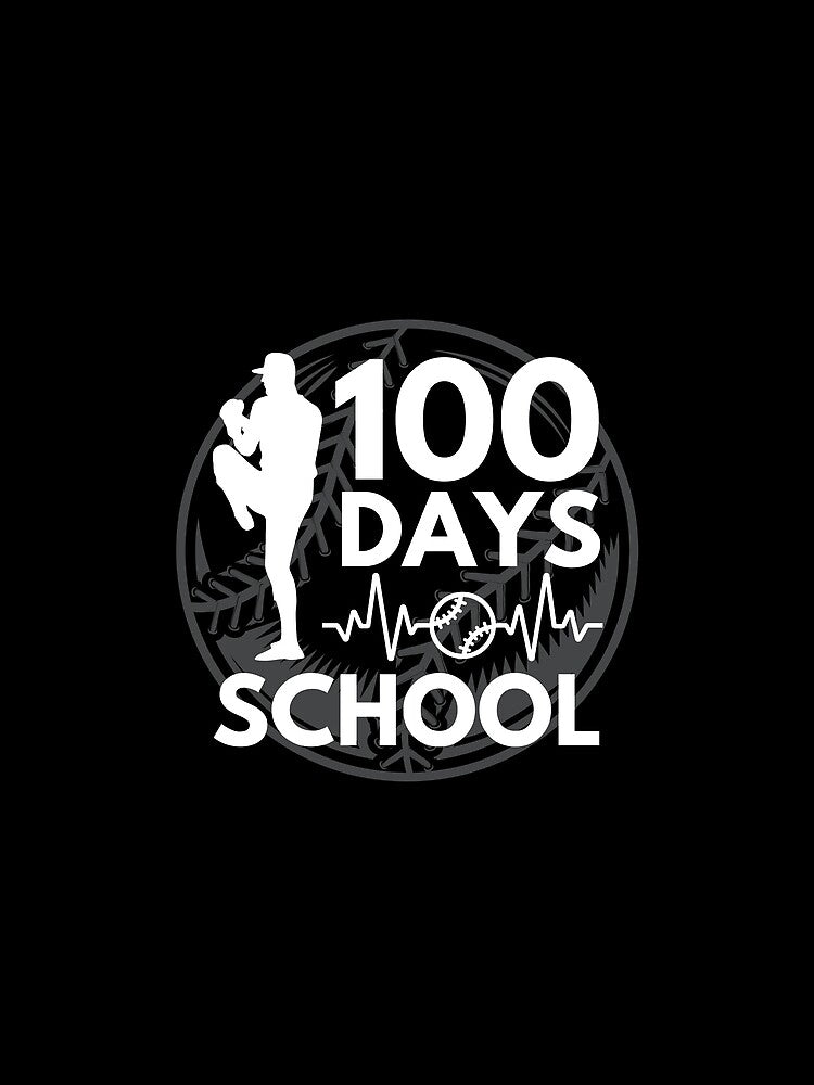 100 Days Of School Baseball Coach 100 Days Teacher And Kids by YoungESC