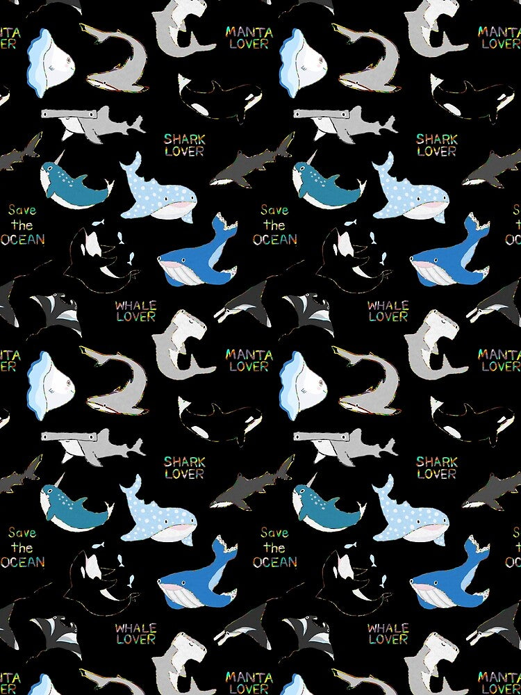 Marine Life in black by judysstudio