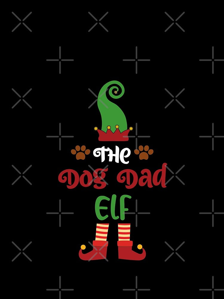 Dog Dad Elf Christmas Family Matching by Kaladzishop