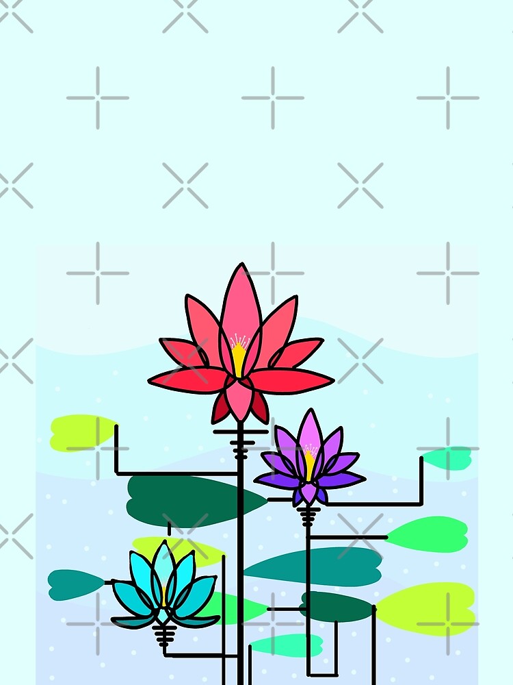 Lotus Pride floral pattern by Infinotterns