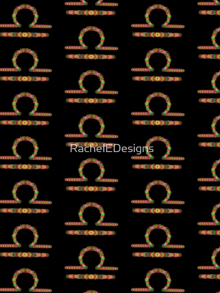 Spirograph Libra Zodiac Horoscope Symbol by RachelEDesigns