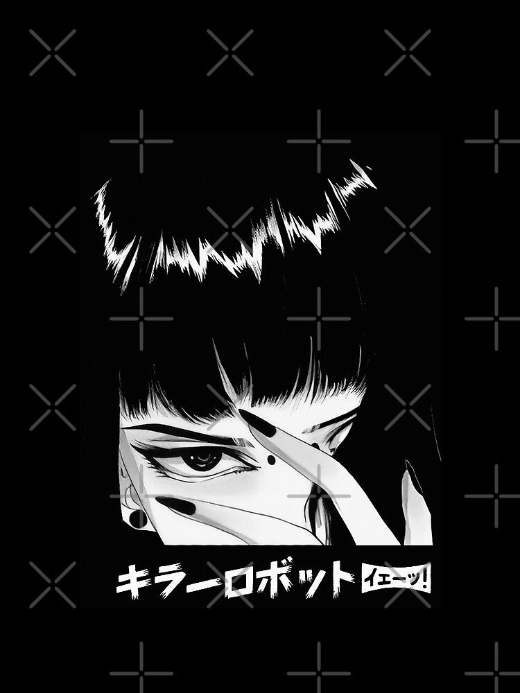 Vaporwave Japanese Goth Style Girl by OWLvision33