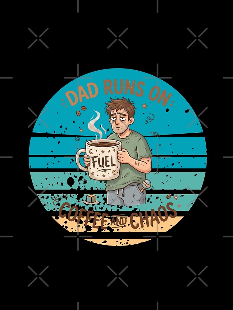 Funny Exhausted Dad Coffee Lover Gift for Father’s Day Sleep Deprived Humor by Im-Ara