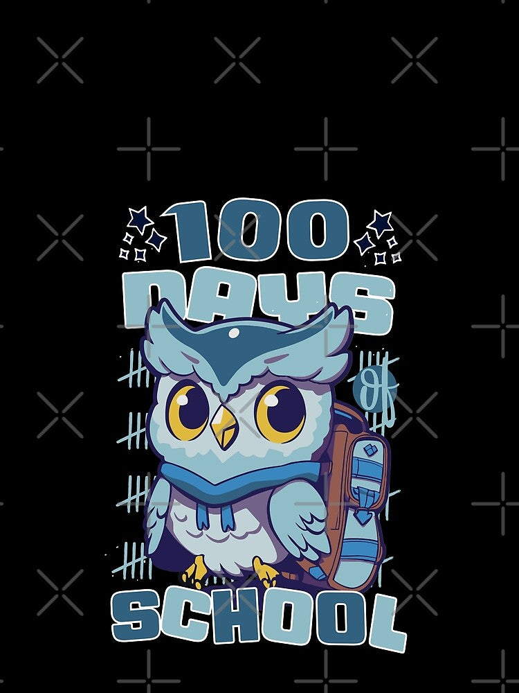 100 Days of school featuring a Cute owl with a bagpack #2 by XYDstore
