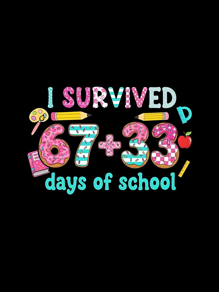 I Survived 100 Days Of School Teacher Student by KroghDs