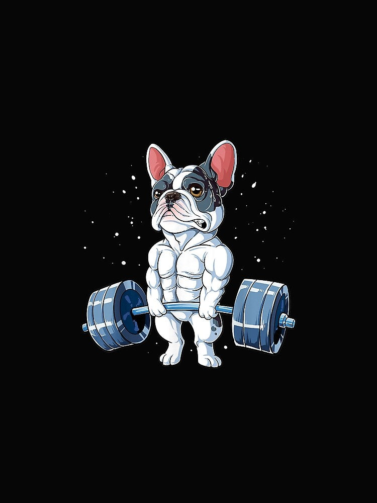 French Bulldog Weightlifting Funny Deadlift Men Fitness Gym by David231231