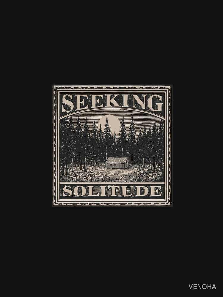 Seeking Solitude Cabin | Introvert Dark Academia Nature by VENOHA