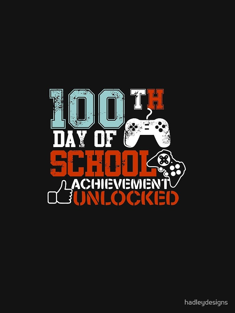 100th Day of School Achievement Unlocked Video Game 3 Copy Copy by hadleydesigns