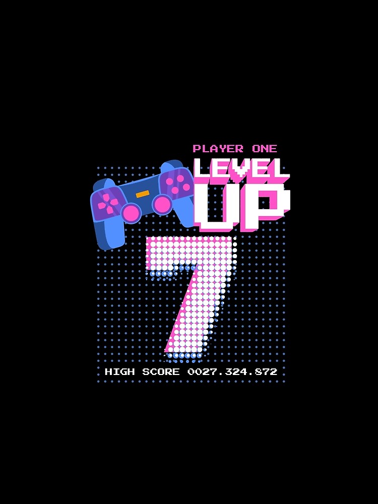Player One Level Up 7 by patternprint1