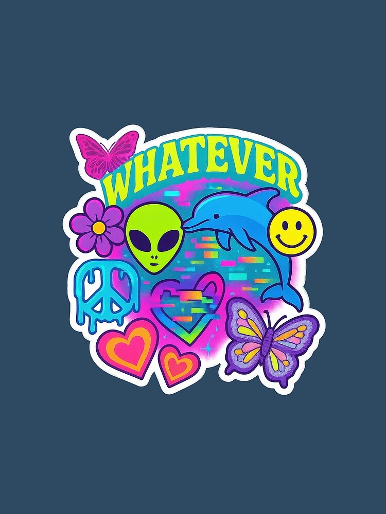 Glitched Butterfly Alien Retro '90s Collage by SHHCreations