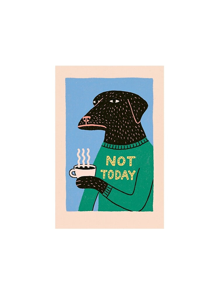 Labrador Needs His Morning Coffee by Ayrshiredesigns