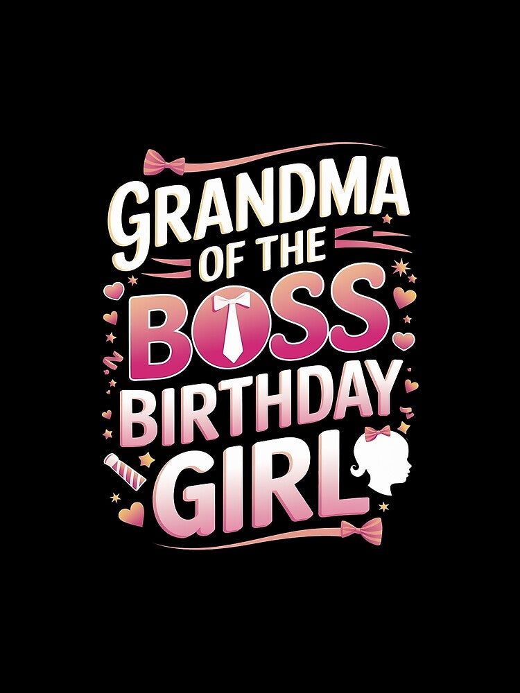 Grandma Of The Birthday Girl Baby Family Matching by catsdothingz