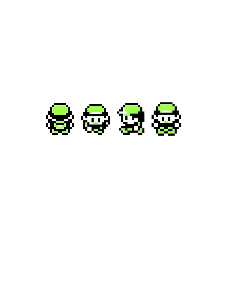 Red and Friends (Yellow version) - Gameboy Character - Retro pixel art by ItsRetro90s