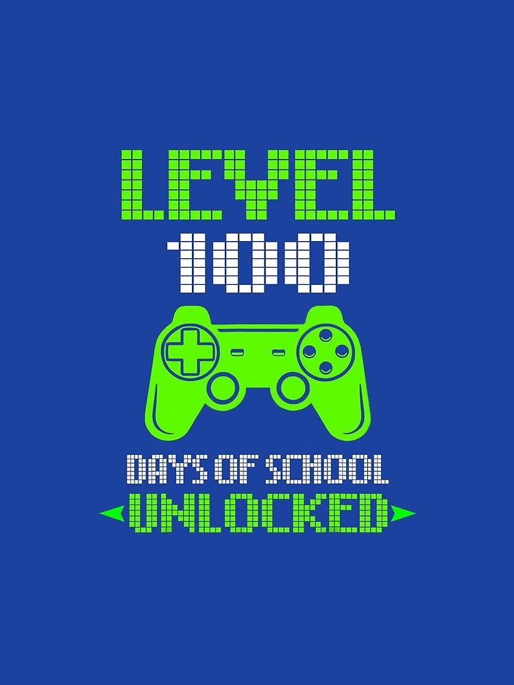 100th Day of School Shirt Kids Video Games Boy Gift Gamer by KevinorNorris