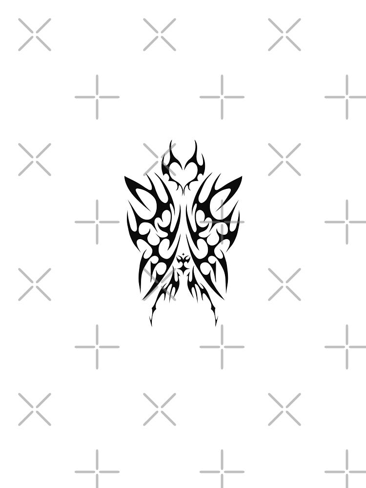 Dark Butterfly Y2K Aesthetic Graphic Design by ArtsieAxxie