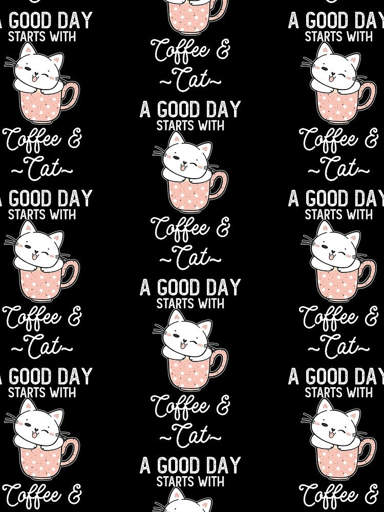 Funny Kawaii Cat Inside A Coffee Mug Gift Idea For Cat Owners And Coffee Lovers by fooderiffic