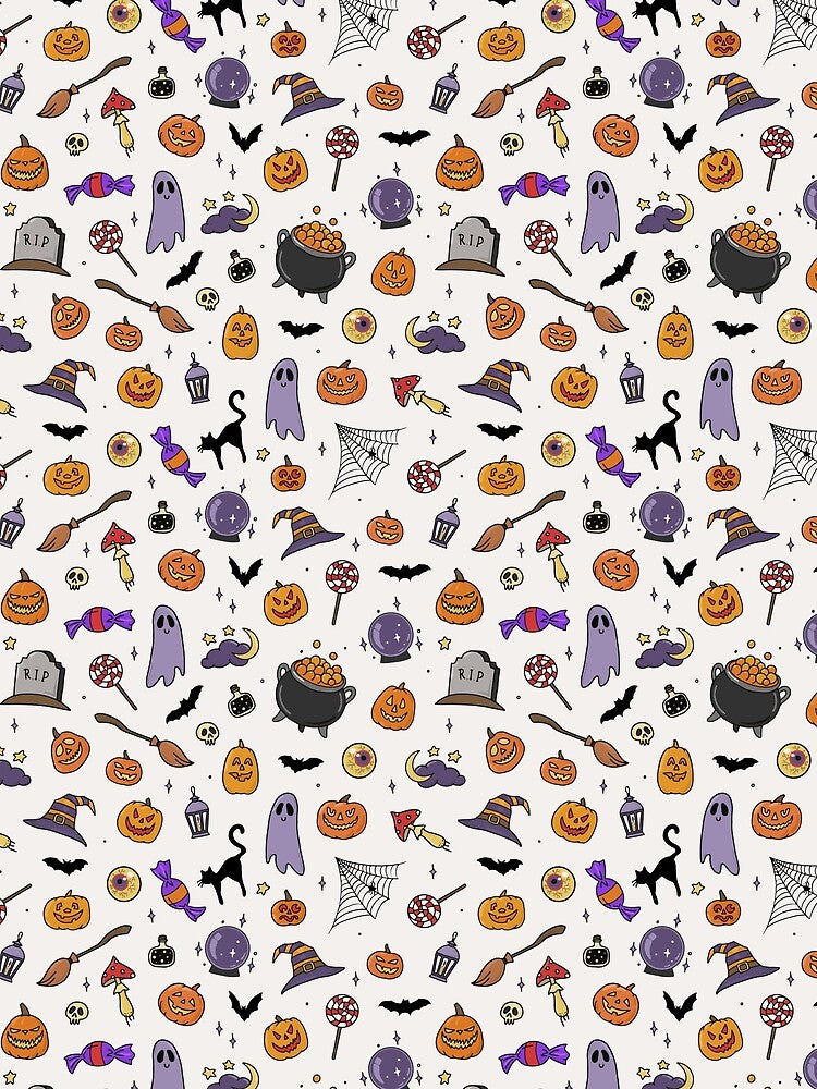 Hand-drawn spooky halloween doodle by insanitysaint05