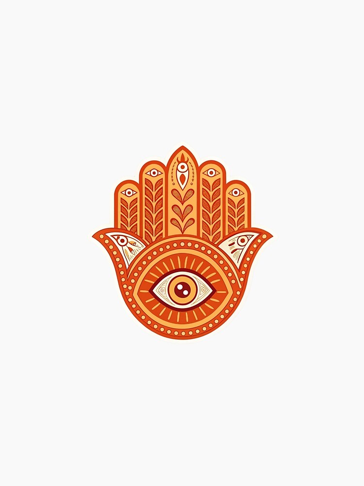 Evil eye orange by Lucky 777