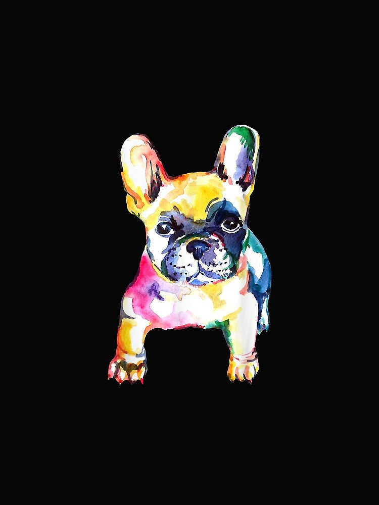French Bulldog Original Watercolor Hand Drawing Gift by David231231